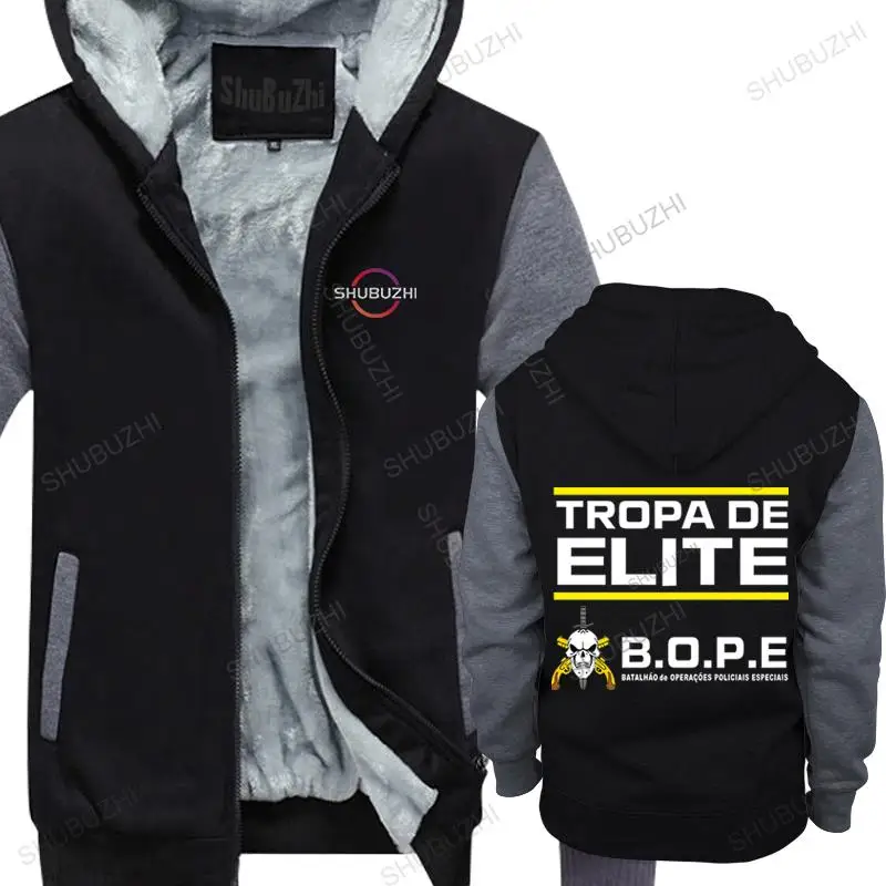 

BOPE Tropa De Elite Brazil Special Elite Forces Military fleece hoody men two sides military Casual hoodies uniesx warm jacket