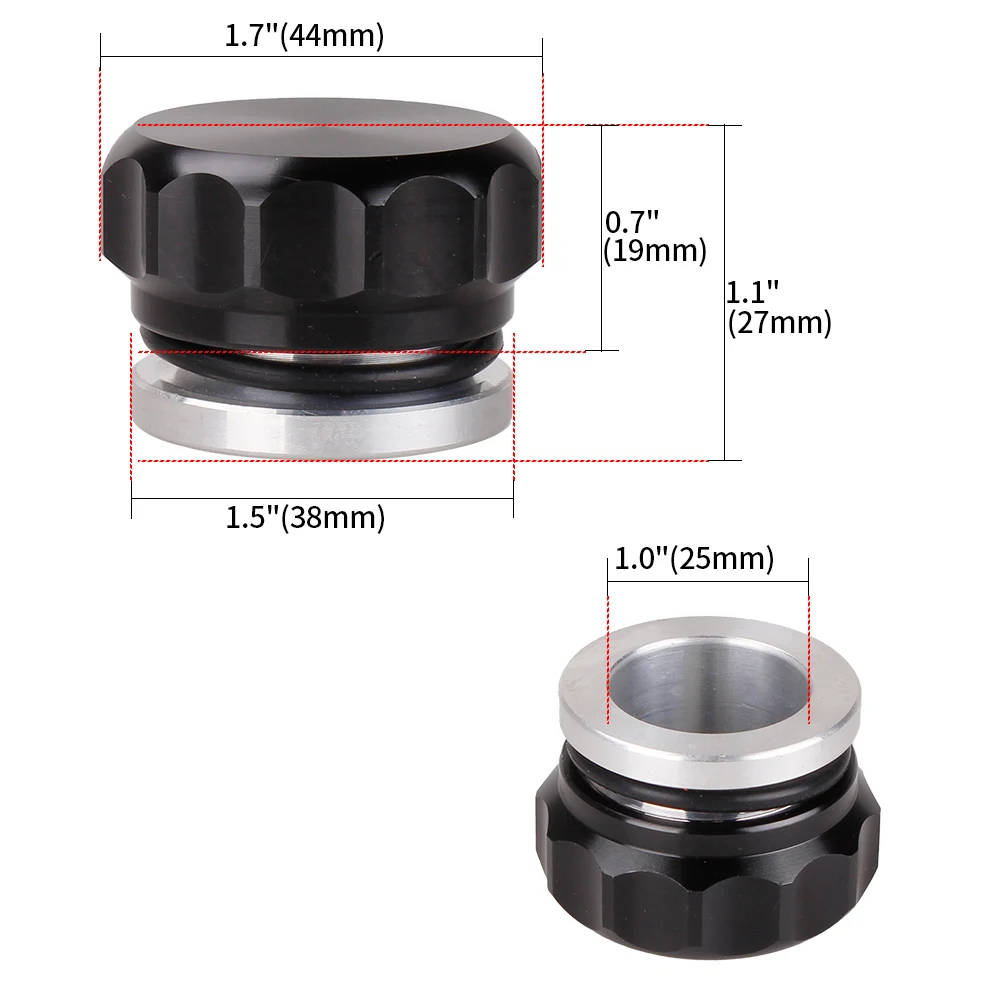 

RASTP-Новый алюминиевый приварной бак 1 "/2"/2,5 дюйма на заливной горловине и крышке масляного топлива, резервуар для воды, крышка резервуара для охлаждающей жидкости радиатора CAP020