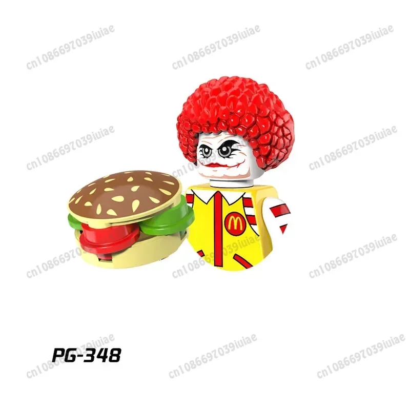 PG8084 PG346 PG348 PG350 PG351 PG353 Супергерой Бэтмен Клоун Кирпичи Строительный блок персонажа