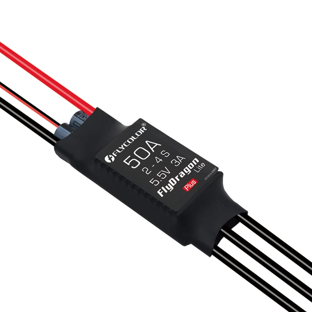 

Flycolor FlyDragon Lite Plus 2-4S 3-6S 20A 30A 40A 50A Brushless ESC with 5V 2A/3A BEC for RC Airplane Fixed-Wing FPV Drones