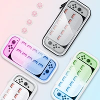 portable game console storage bag protective sleeve visible transparent hard shell case box for ns nintendo switch oled