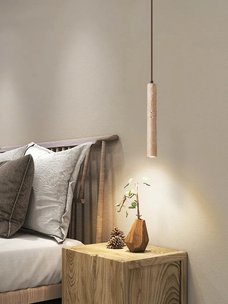 Мраморная Подвесная лампа длинная натуральная желтая пещера подвесная