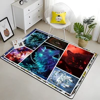 3d art fantasy wolf printed carpet for living room large area rug soft carpet home decoration yoga mats boho rugs dropshipping