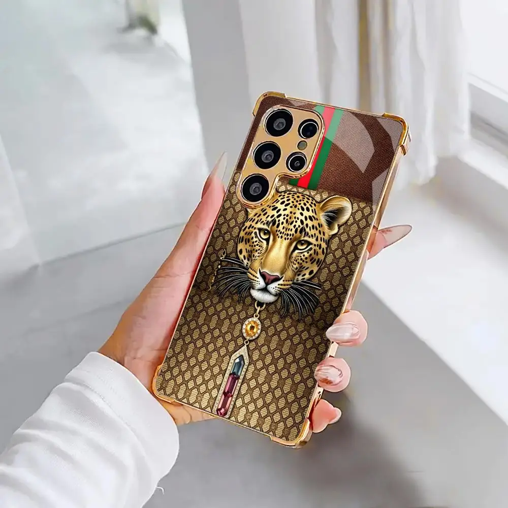 Фото Элитный чехол Leopold из стекла и ТПУ QHD для Samsung Galaxy S26 S25 S24 S23 S22 S21 FE, Ultra, Plus, ударопрочный №5