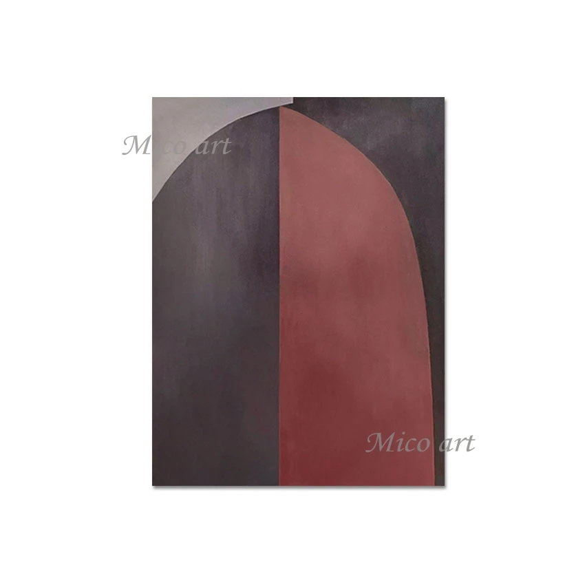 

Настенная картина, темно-красная, черная, современная акриловая картина, ручная роспись, простая картина без рамы, дешевая Картина на холсте