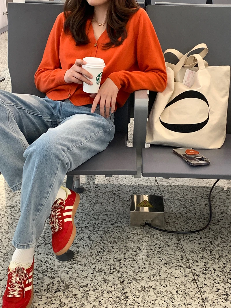 Вязаный кардиган из шерсти и кашемира с V-образным вырезом для девочек семья