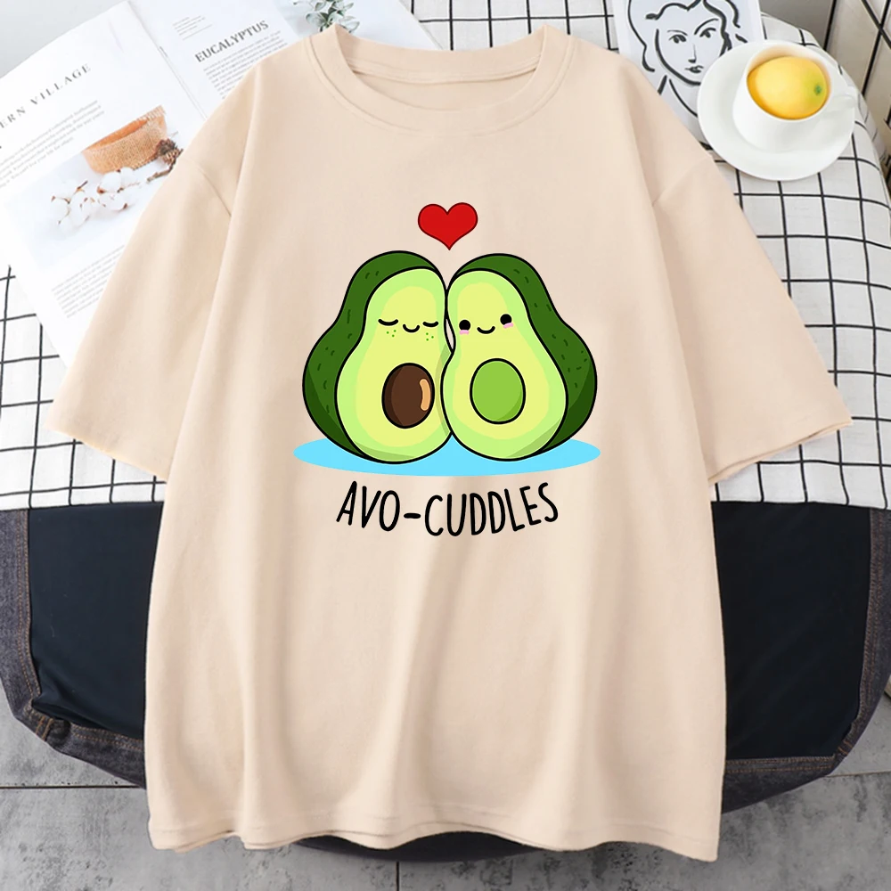 Милая футболка с принтом авокадо женский топ графическим рисунком Женская