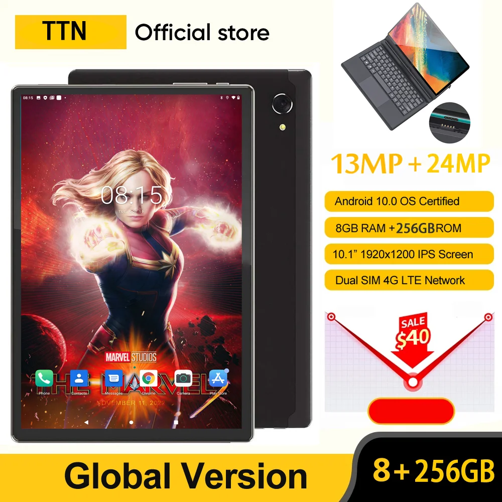 

Планшет M40 Pro, 10 дюймов, Android, 8 ГБ ОЗУ, 256 Гб ПЗУ