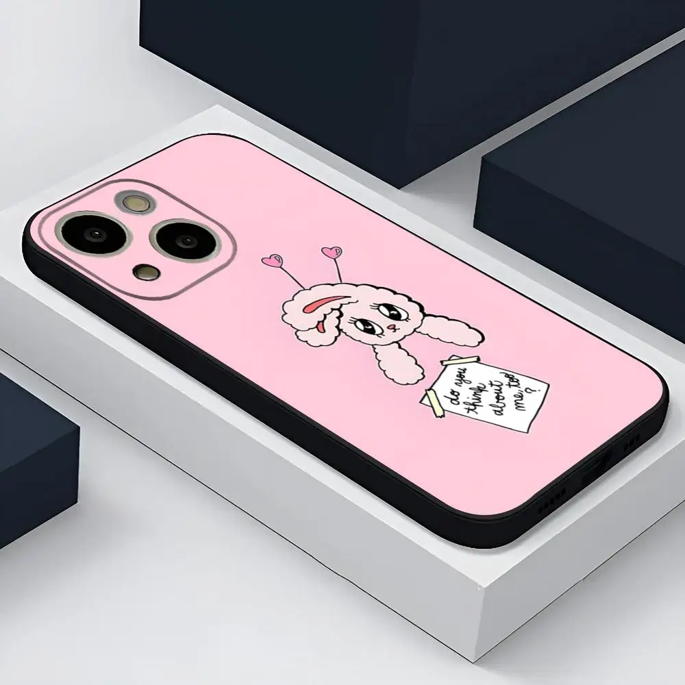 Силиконовый чехол-накладка Kawaii E-Esther Bunny для 15 Pro Max Iphone 14 12 13 11 Xr X Xs 8 7 Plus