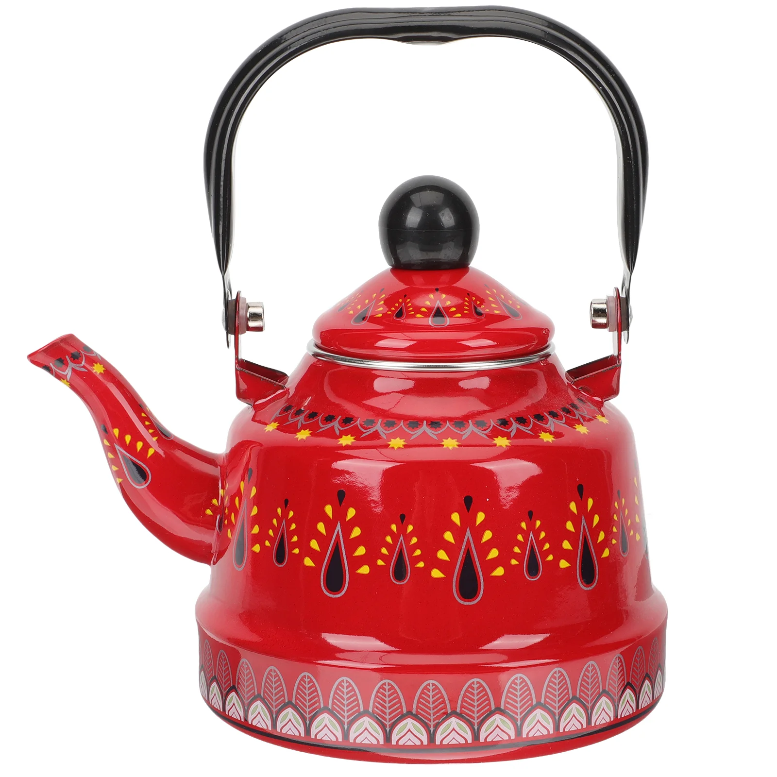 

Kettle Tea Teapot Water Pot Enamel Stovetop Office The Stove Coffee Whistlingmerchandise Teakettle Ceramic Boiling Camping