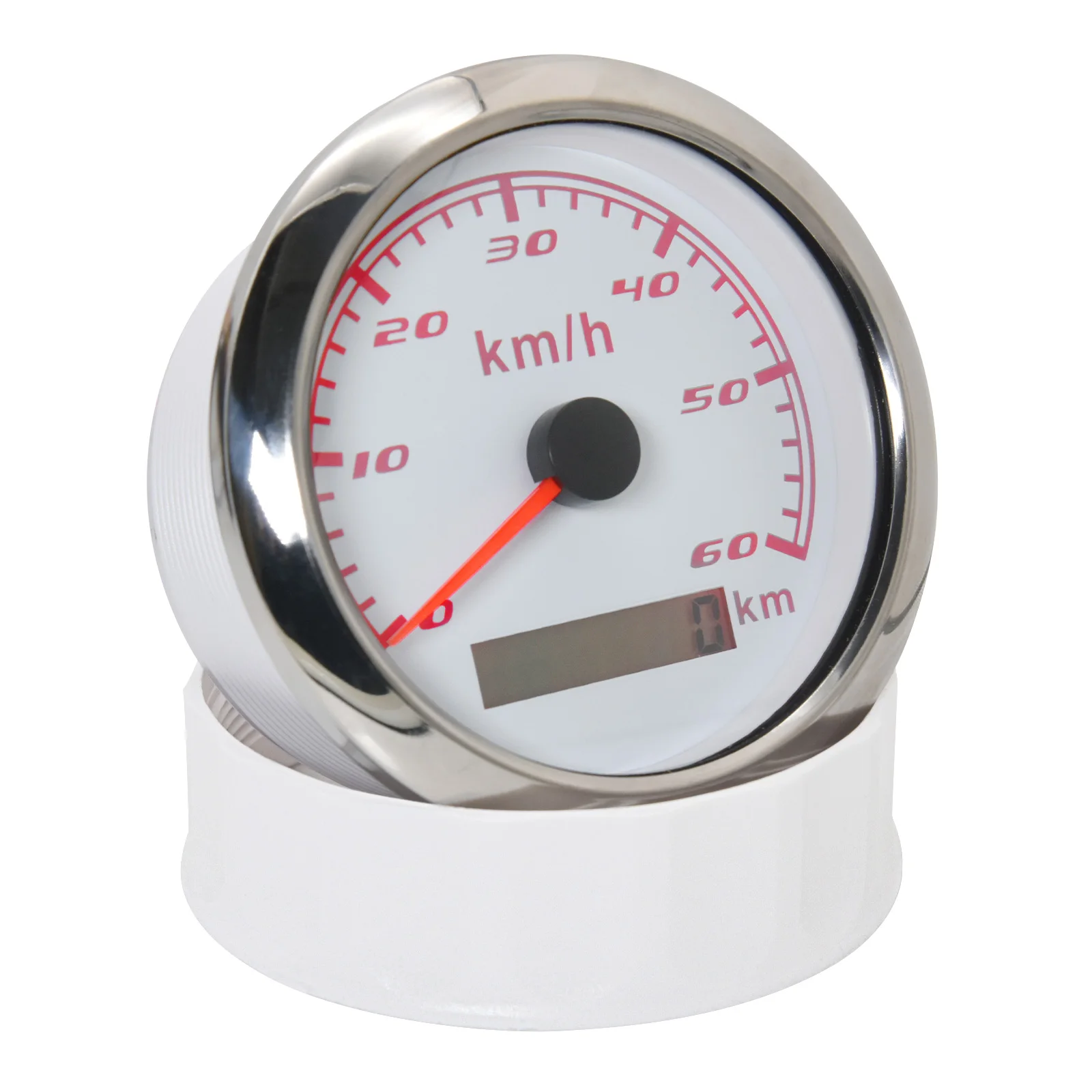 HD 60 km/h Speedometer Odometer 85mm Speed Gauge 120 200km/h Without GPS Antenna For Marine Boat Car ATV Truck Red Backlight |