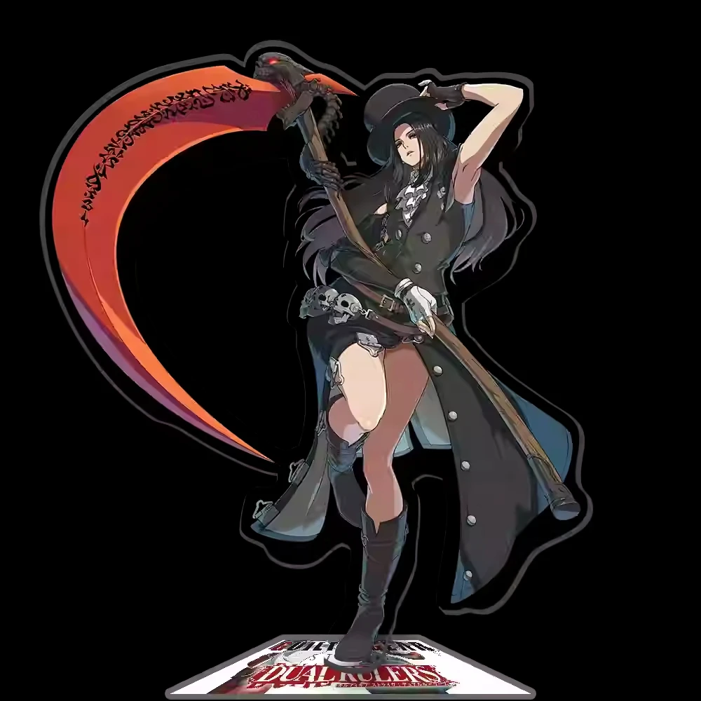 Фото Аниме GUILTY GEAR STRIVE: DUAL RULERS Ky Kiske, акриловая подставка, фигурка, дисплей Sol Badguy, очаровательная мультяшная настольная модель, тарелка №3