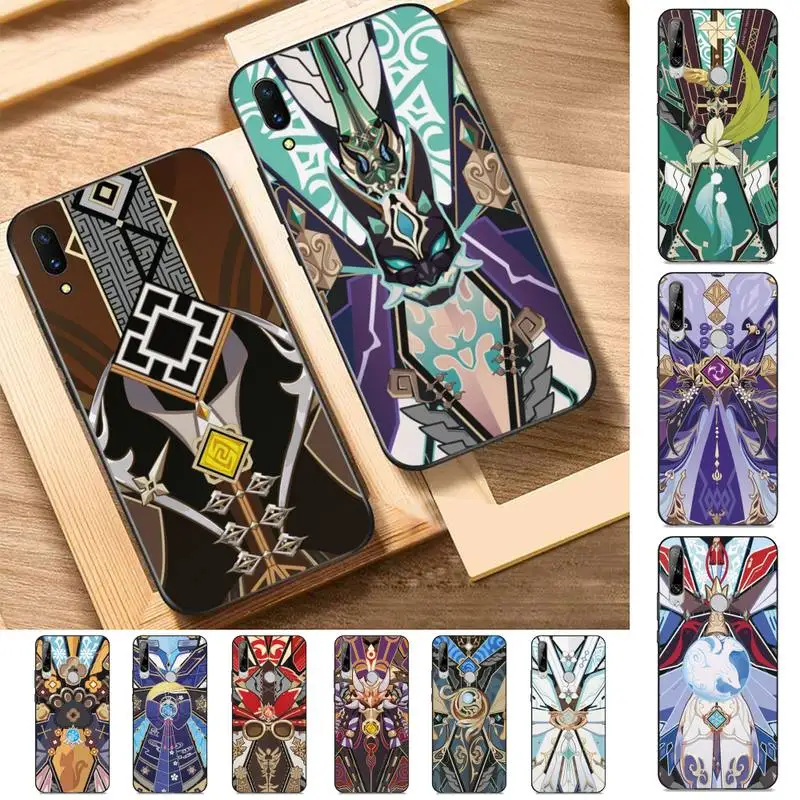 

FHNBLJ Genshin Impact Medal Phone Case for Huawei Y 6 9 7 5 8s prime 2019 2018 enjoy 7 plus