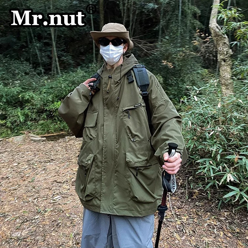 Мужская водонепроницаемая куртка оверсайз