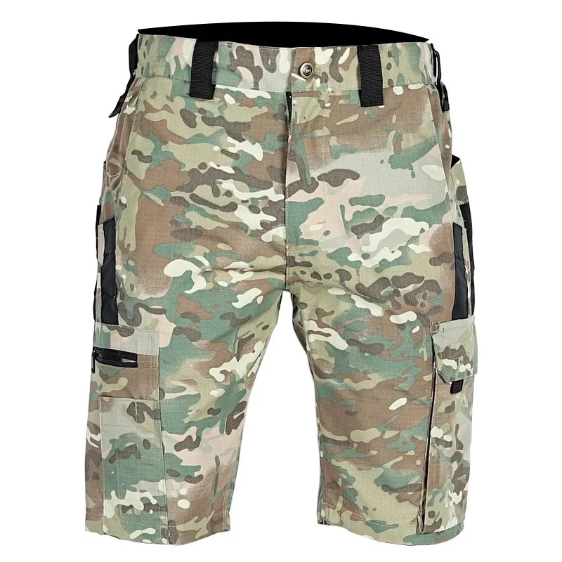 

Водонепроницаемые тактические шорты для мужчин, военные дышащие брюки-карго со множеством карманов, армейские износостойкие боевые шорты