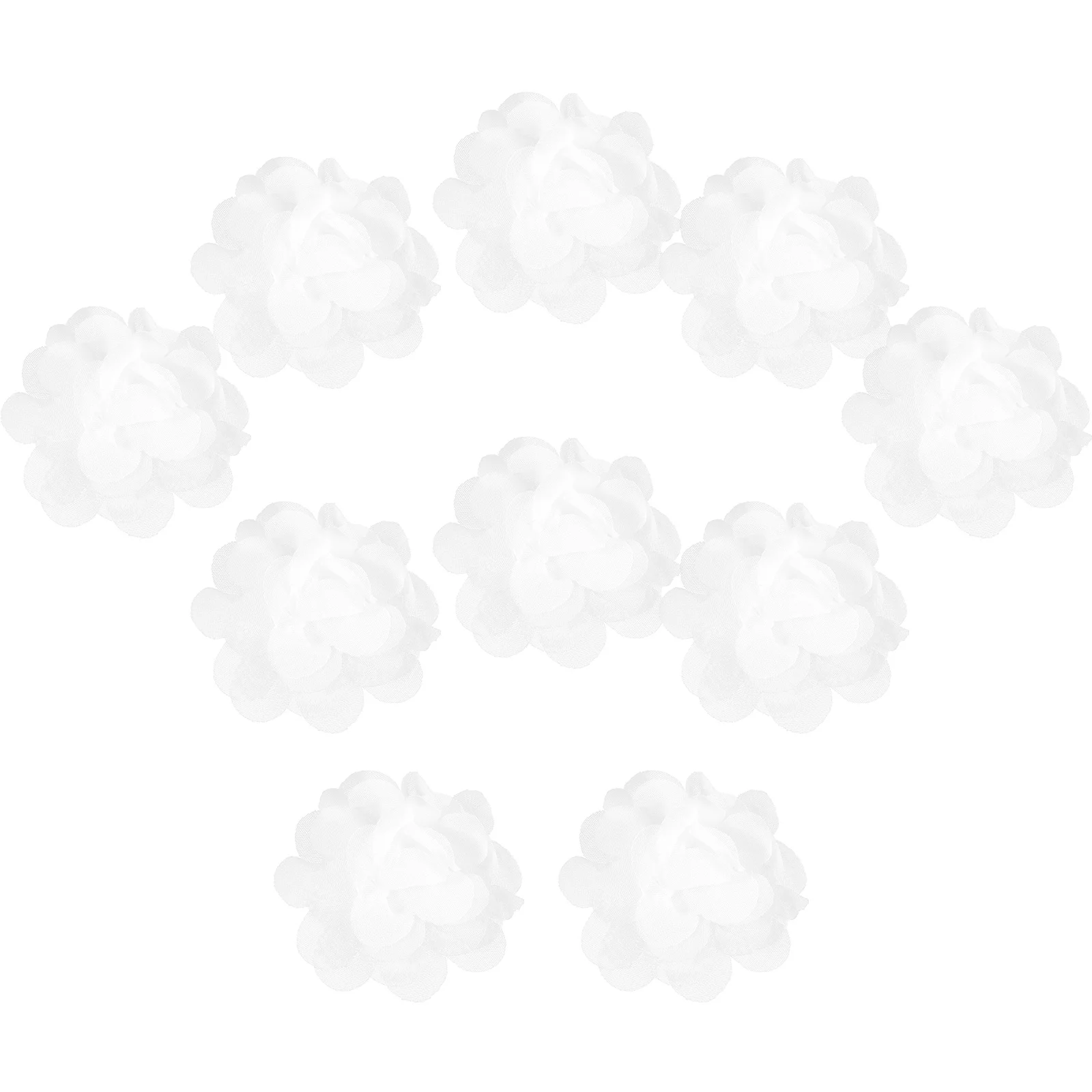 10 шт. аксессуары для волос с цветами головки искусственных цветов имитация