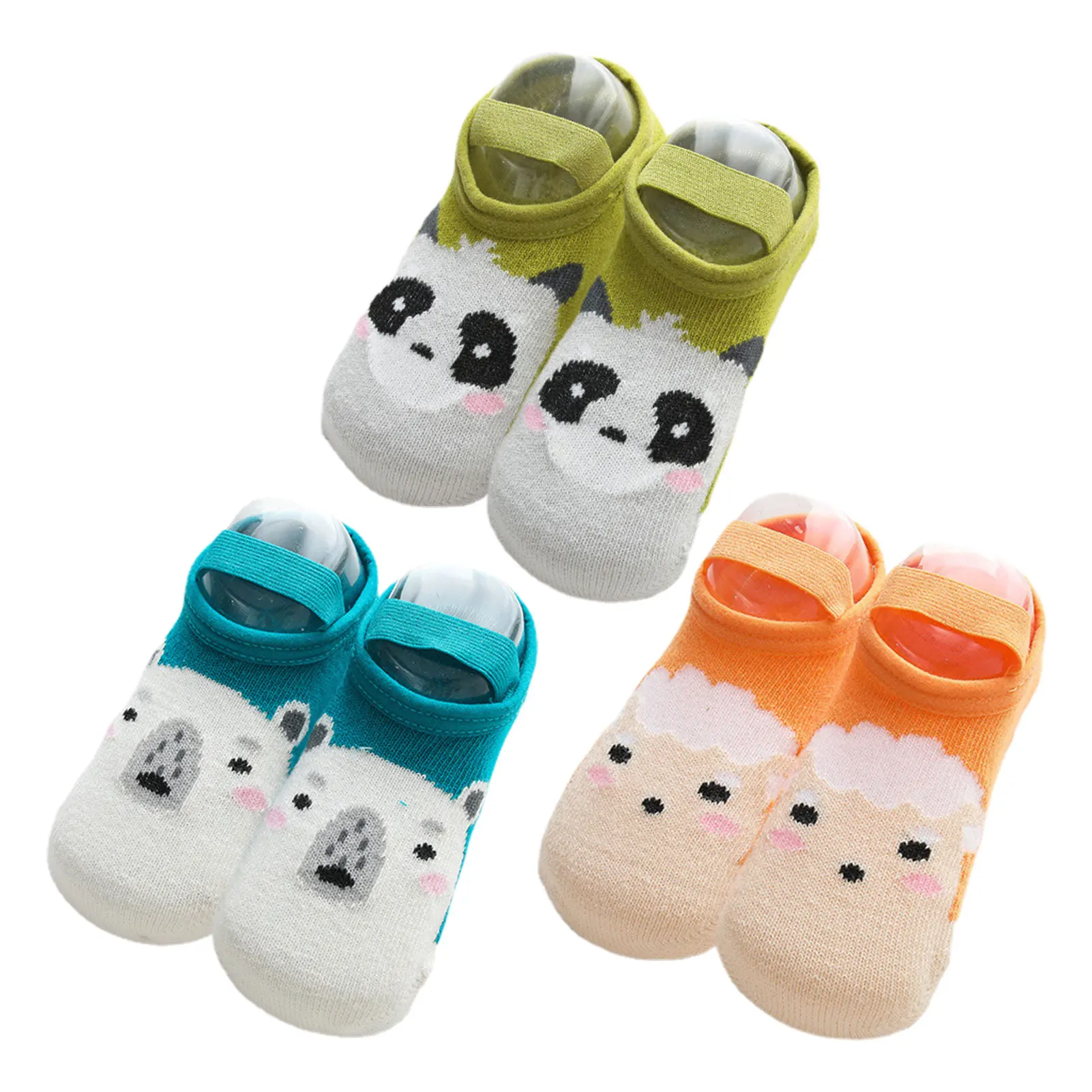 

Домашние детские носки для пола Нескользящие носки для пола для малышей с эластичными ремешками дышащая мультяшная зимняя теплая обувь нос...