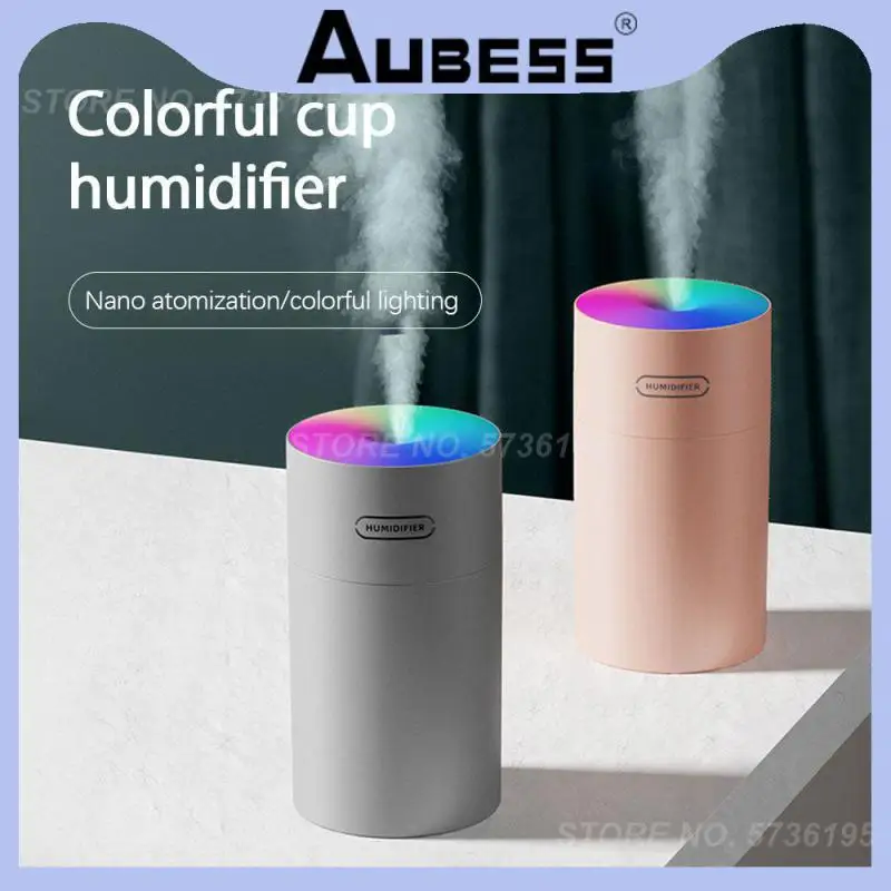 

Newest Second Generation Humidifier Colorful Cup Air Humidifier 270ml Multifunctional Portable Car Humidifier Home Accessories