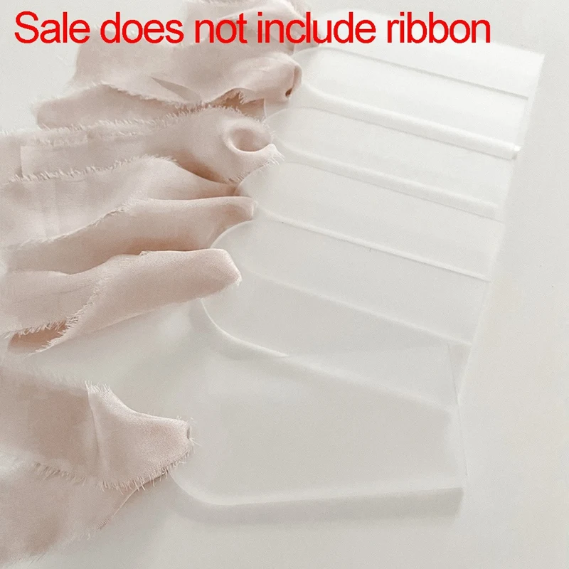 Матовая акриловая свадебная пустая карточка с прозрачной аркой подарочная бирка