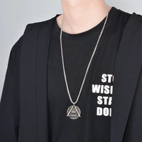 fashion simple devils eye necklaces for men domineering retro sweater chain pendant holiday gift hip hop jewelry accessories