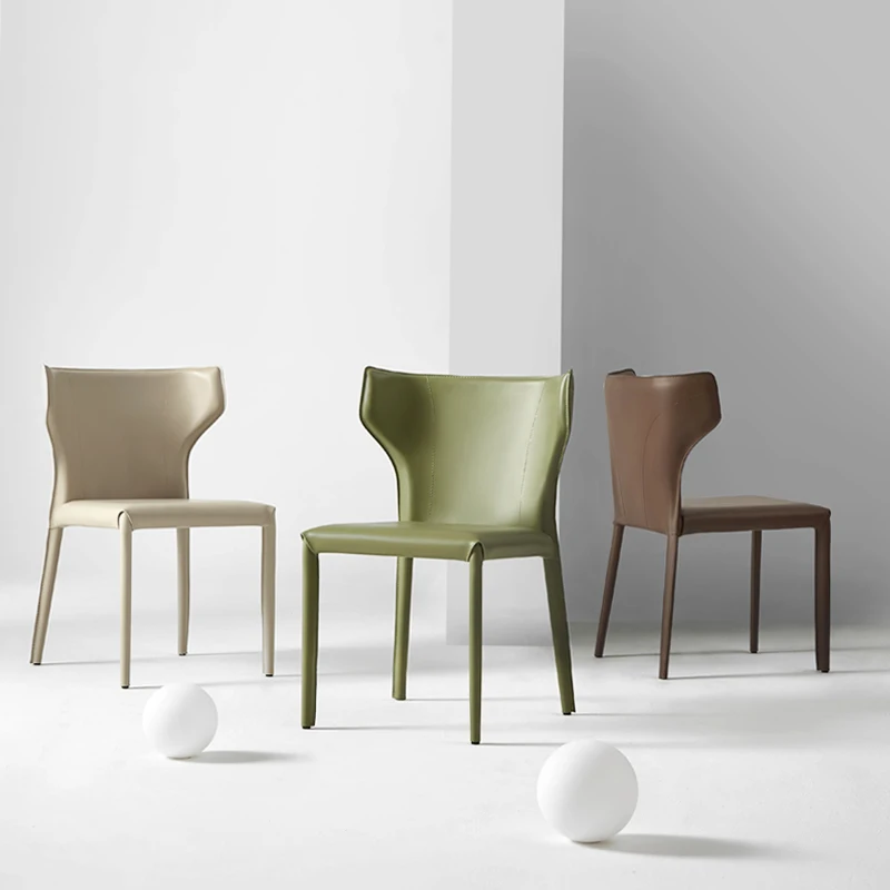 

Single Modern Floor Chair Ergonomic Elegant Single Adults Chair Cheap Relax Small Chaises Salle Manger Dining Room Sets MZY