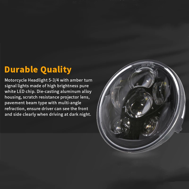 Для Harley Sportster Dyna Daytona FXDB мотоциклетная фара 5-3/4 5 75 дюйма для Triumph Victory Octane