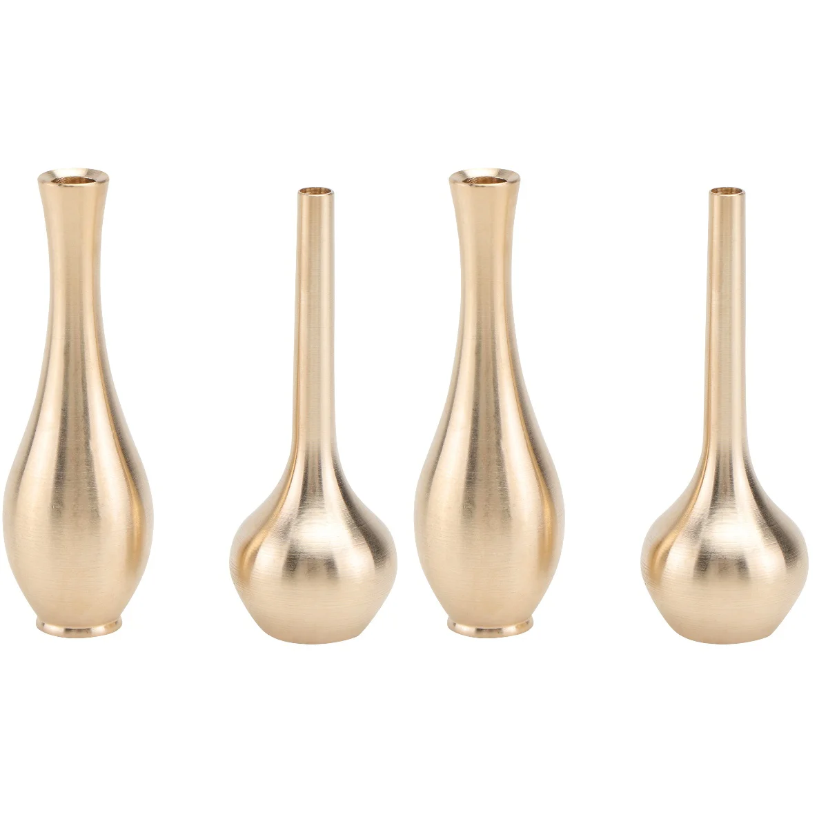 

Vase Flower Vases Bud Mini Metal Brass Desktop Tablefloral Decorative Dining Centerpieces Dry Homeminiature Gold Pear Single