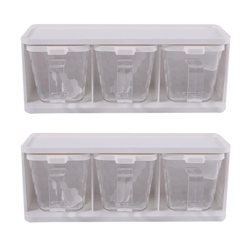 

2 шт., вертикальные поворотные контейнеры для специй