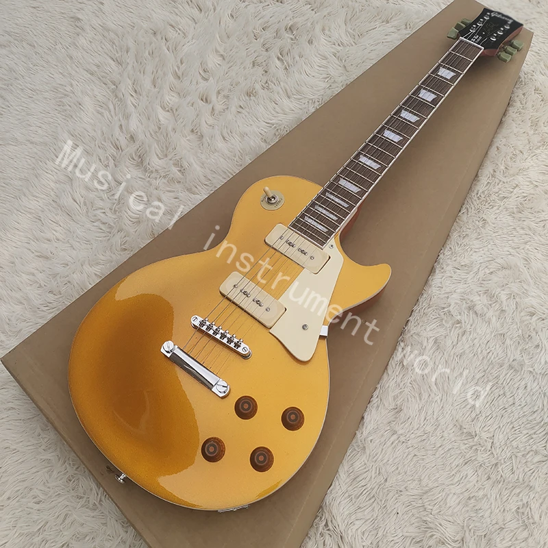 

Classic LP electric guitar, quality P90 pickup, quality assurance, selected solid wood, free delivery home.