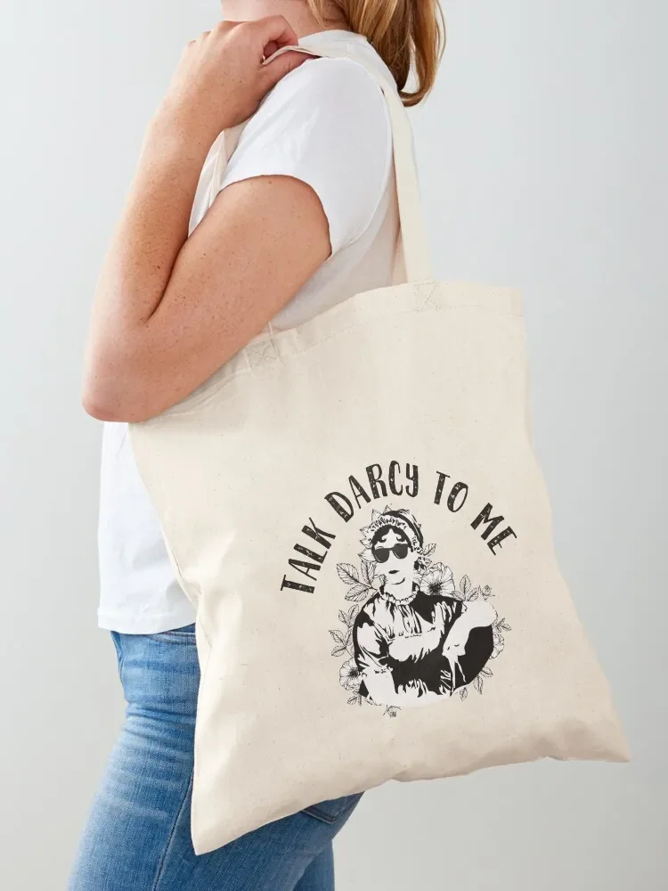 Cool Austen: Talk Darcy to Me Tote Bag Sac pour femme тканевая сумка на заказ Женские сумки Сумка