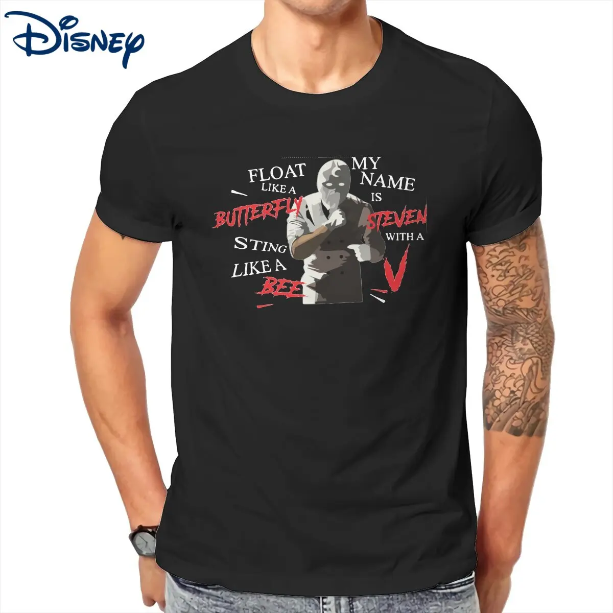 

Disney Marvel Moon Knight футболка для мужчин, новинка, футболки из чистого хлопка с круглым вырезом, футболка с коротким рукавом, топы с принтом