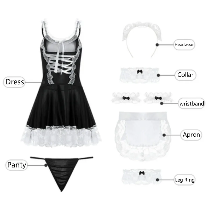 

Role Play Uniform Anime Cosplay Maid Costumes Women Hot Erotic Lingerie Babydoll Dress Maid Outfits for Women 2022 Dropshipping