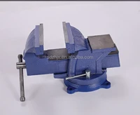 6 steel bench vise with swivel base