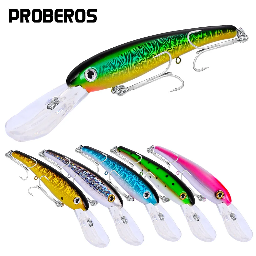 

PROBEROS 1PC 20cm 41g Minnow Floating Lure Fishing Baits 2/0# Hooks ABS Plastic Hard Lure Artificial Fish Bait Fishing Tackle