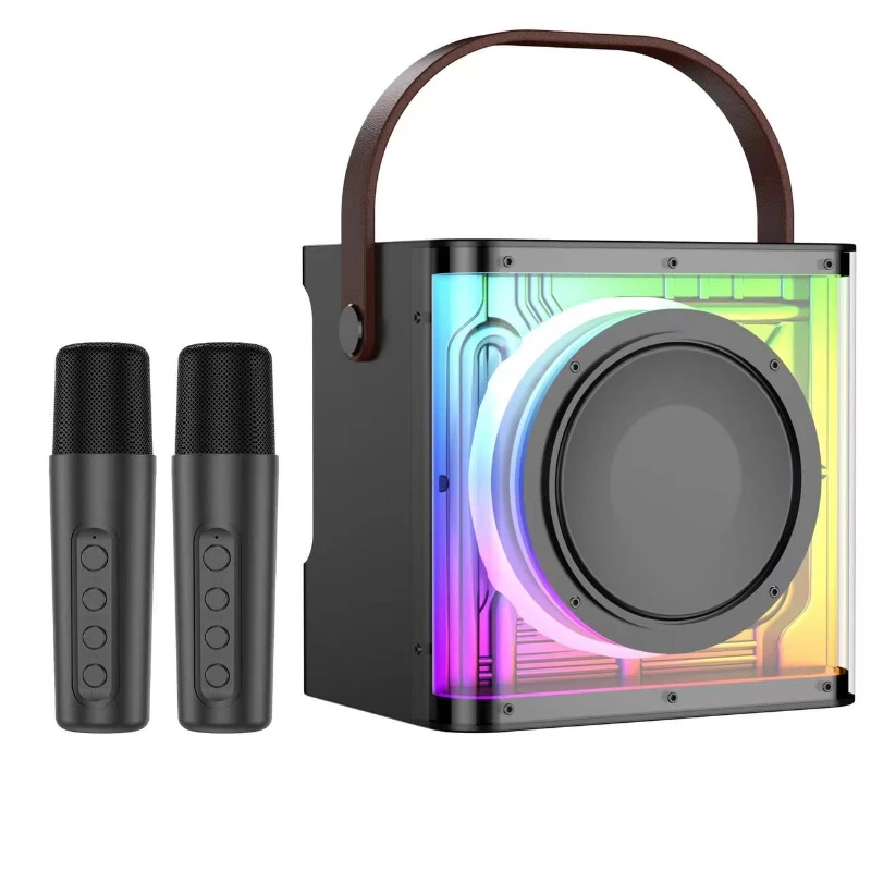 Динамик светодиодный BT menghubungkan динамик для караоке с динамиком