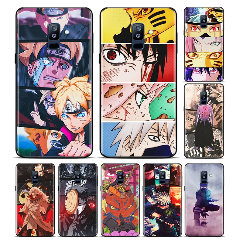 

Naruto Anime Pain Uchiha Sasuke For Samsung Galaxy A8S A9S A6S A9 A8 A7 A6 A5 A3 Star Plus 2018 2017 2016 Black Phone Case Capa