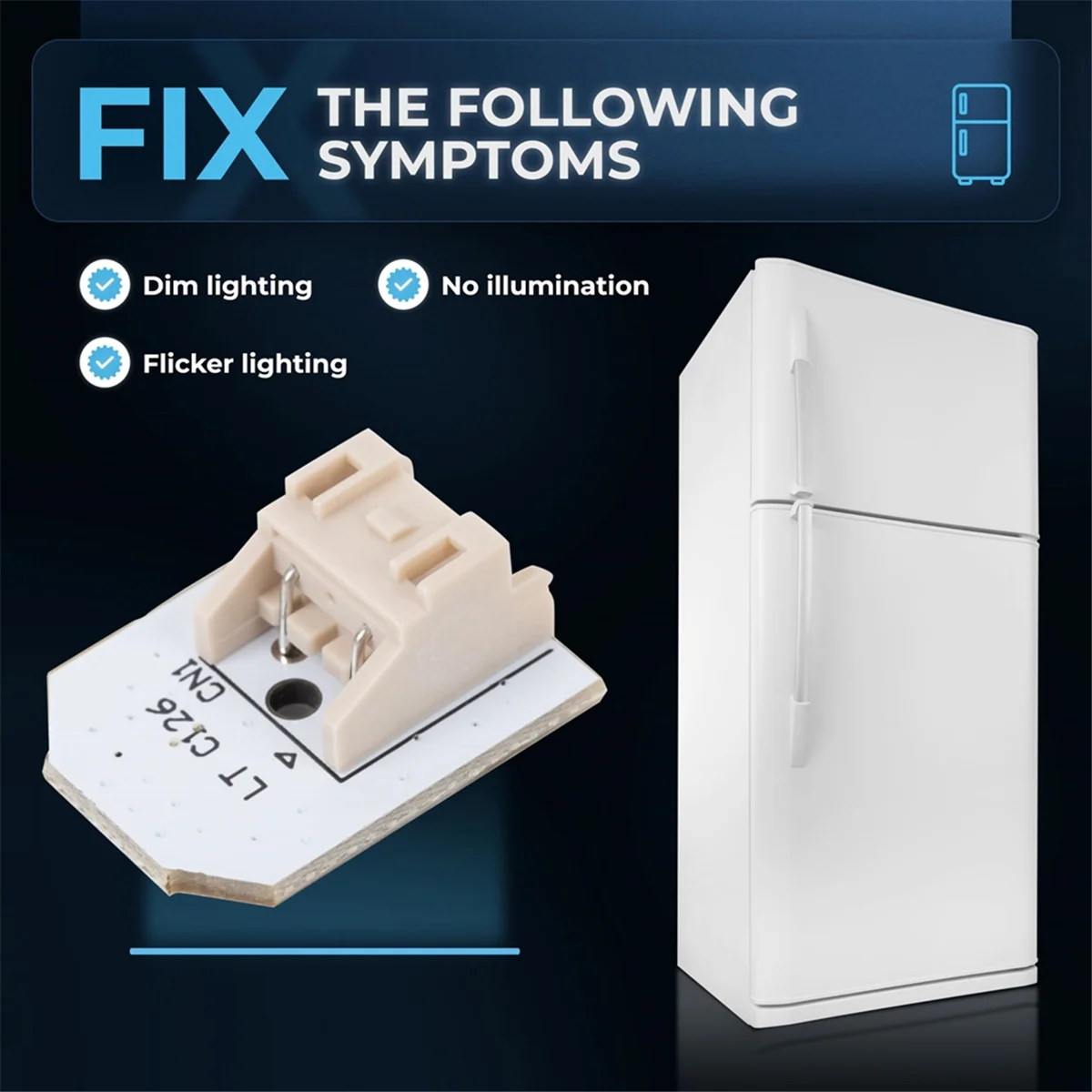 6 шт. WR55X11132 светодиодный светильник для холодильника GE WR55X25754 WR55X26486 WR55X30602 EAP 12172918