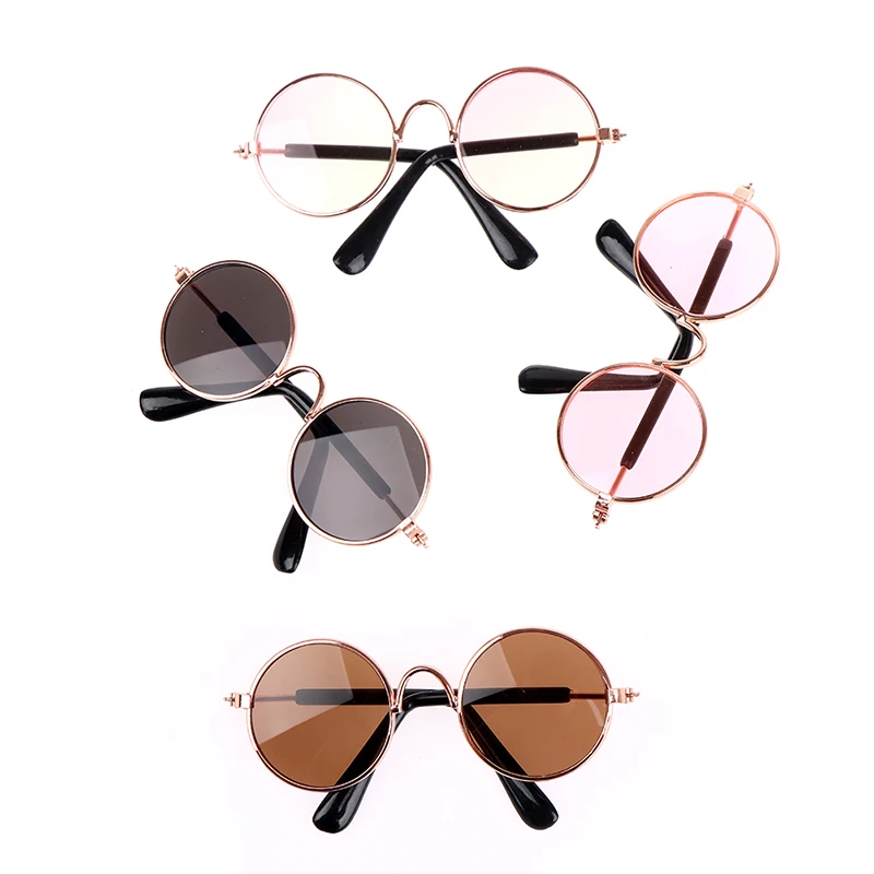 Для 12 ''кукол хиппи прозрачные линзы круглая оправа глазные очки 2022 самые