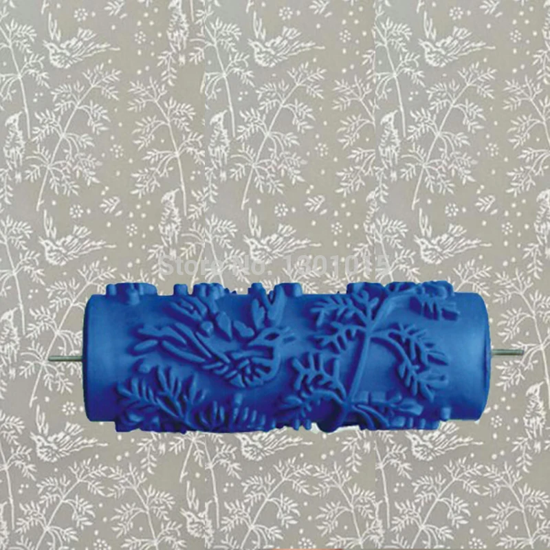 

5" Pattern Wall Decoration Paint Rubber Roller Brush Head Painting Tool Wallpaper, Texture Roller Rolo De Pintura Brayer 002Y