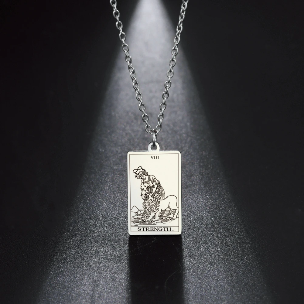 Женское колье-чокер из нержавеющей стали Skyrim Amulet Major Arcana Tarot винтажное Ювелирное