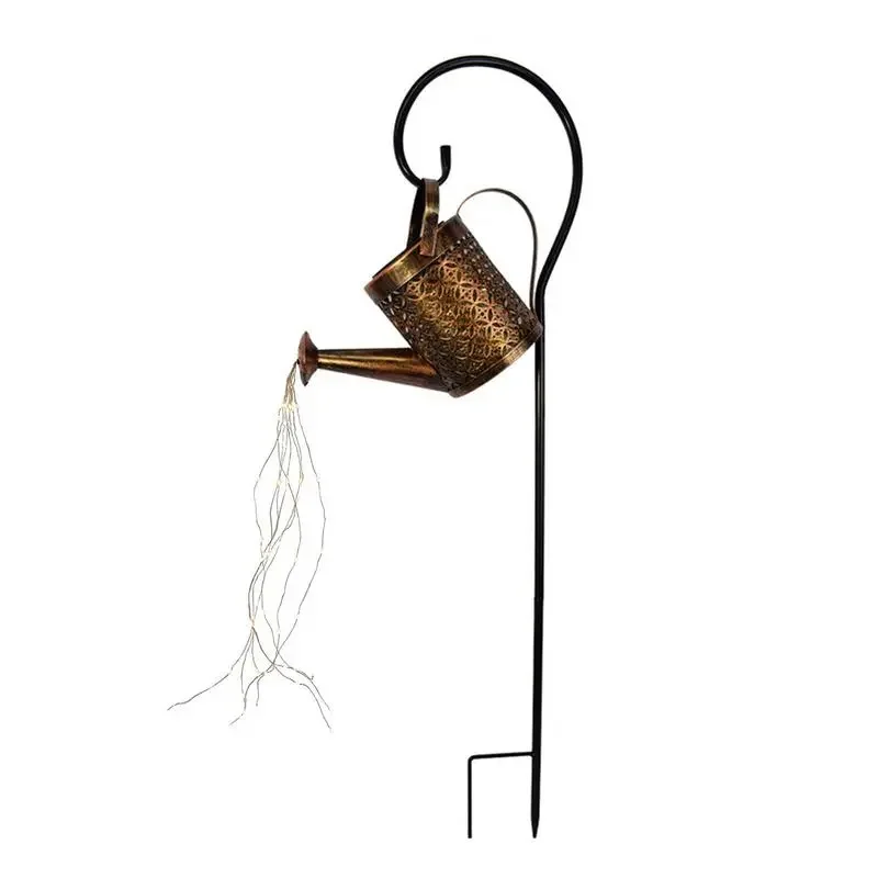 

Can Lights Solar Powered Solar Watering Can Lights Waterproof Garden Decorations Outdoor Fairy Lartern Hanging Metal