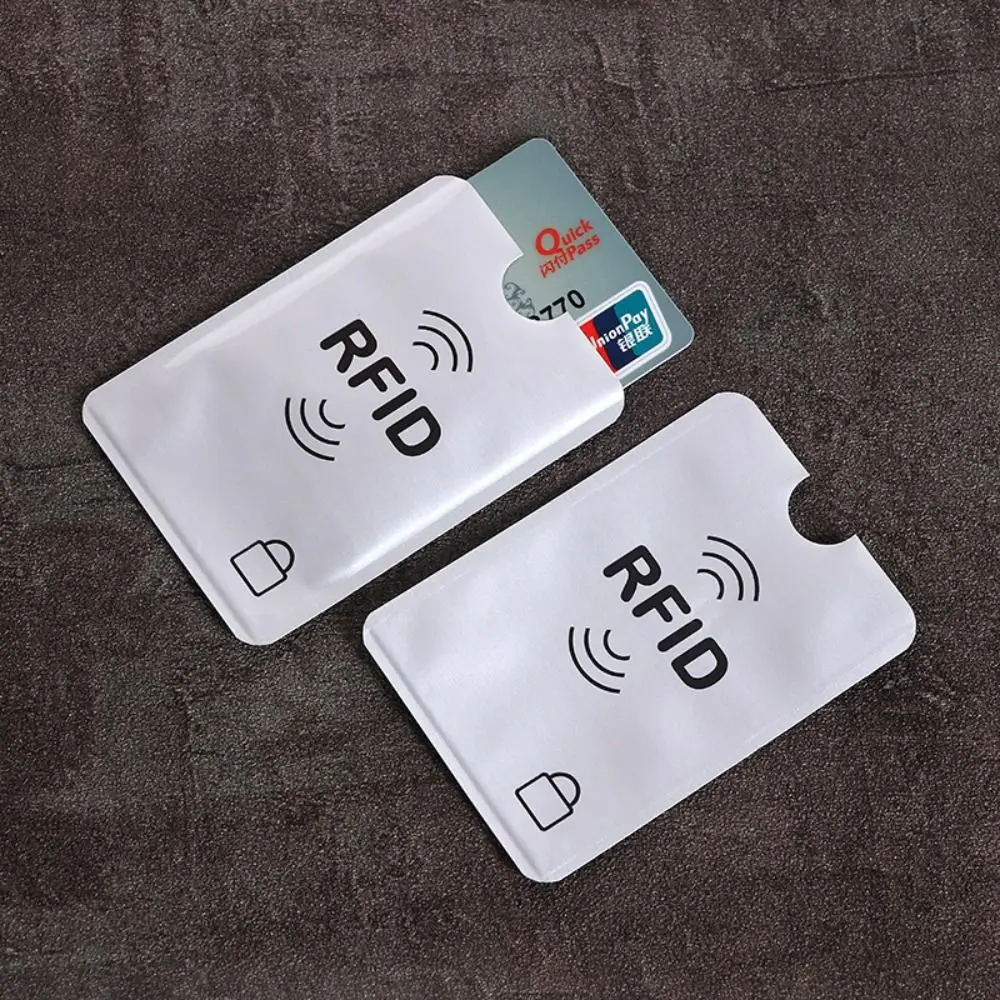 10 шт. блокирующий NFC анти-RFID-держатель для карт алюминиевая фольга противоугонный