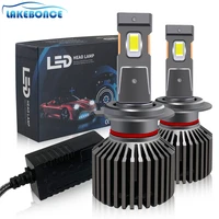 lakebonce 80w 16000lm h7 h4 led light bulbs h11 h1 car headlight 9005 9006 hb3 hb4 h3 6000k 3570 chips auto lamps super bright