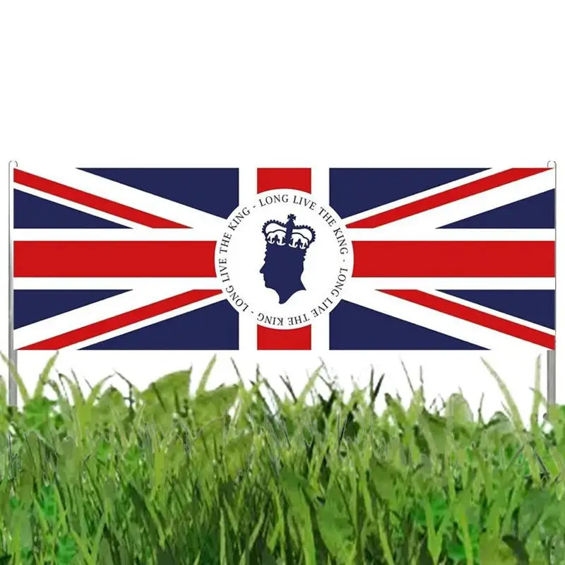

Флаг короля Чарльза III, флаг из полиэстера, флаг короля Чарльза III, портретные флаги, британское украшение, Королевский Флаг Великобритании