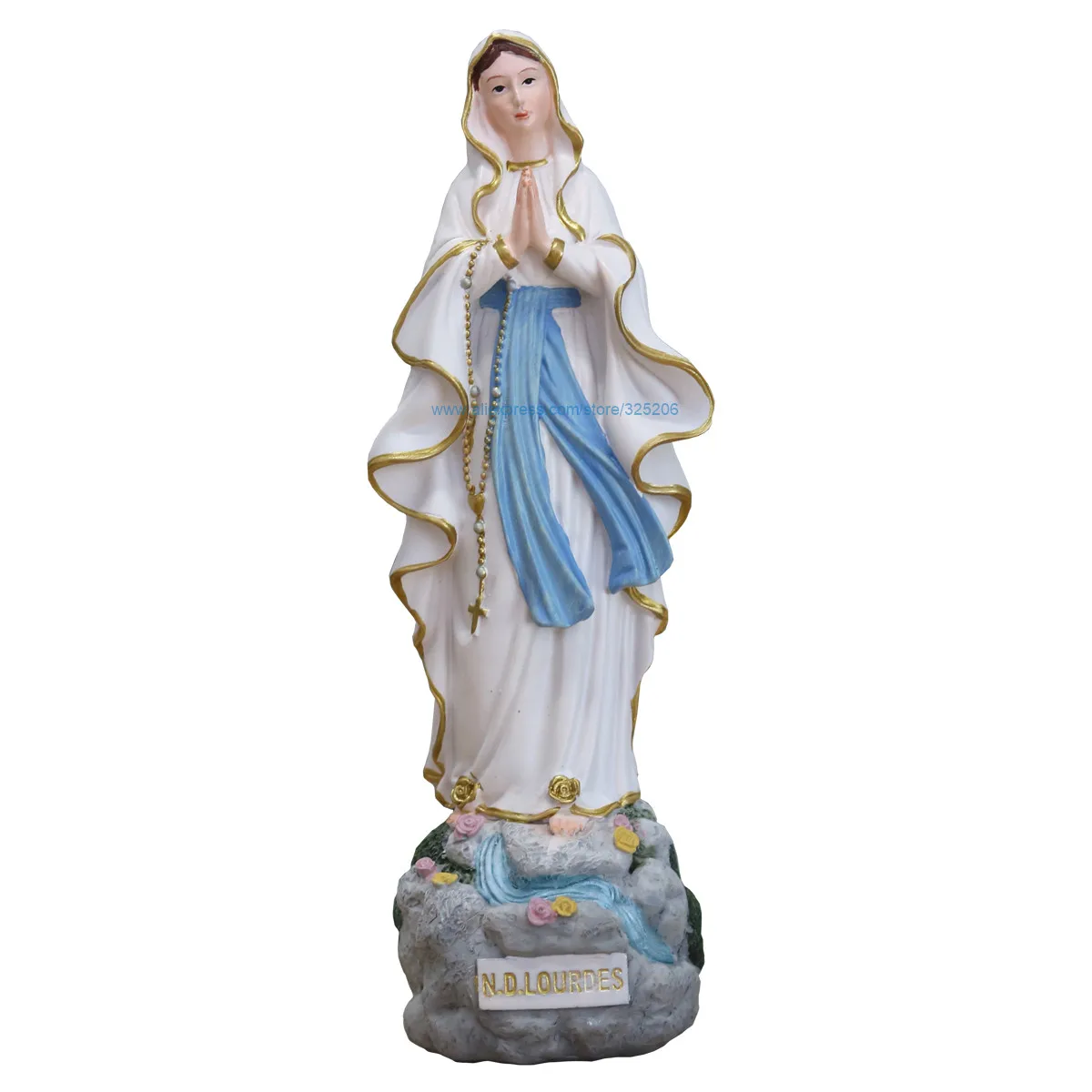 

Our Lady Lourdes Virgin Mary Statue Figure 20.5cm 8inch NEW