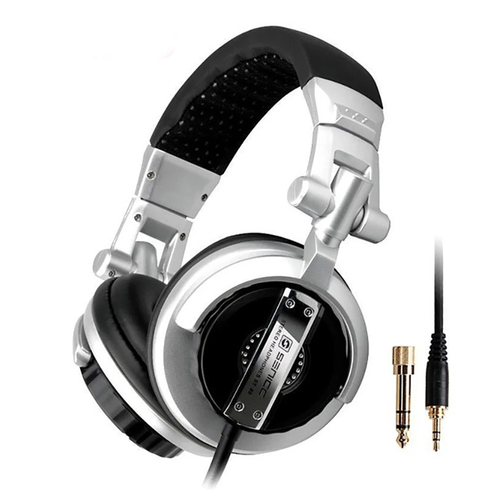SENICC ST-80 Professional Stereo Studio Monitor Earphones 3.5mm 6.3mm Jack DJ Headphone 2.5m Extension Cord Gamer Headset for DJ