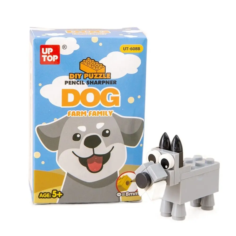 Строительные блоки в форме животных точилка для карандашей игрушки-головоломки