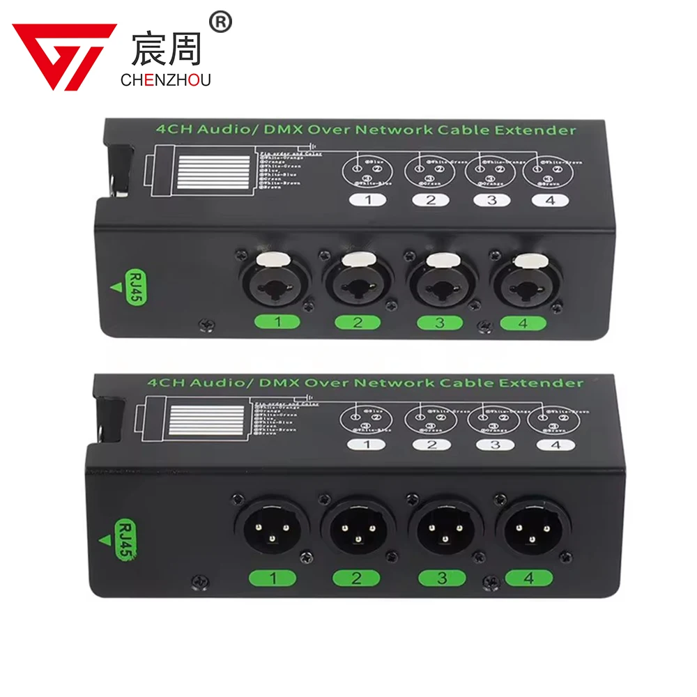 Фото 1 пара 4-канальных 6,5 + 3-контактных XLR аудио/DMX удлинитель сетевого кабеля DMX512 удлинитель сетевого сигнала 1 штекер + 1 гнездо №1