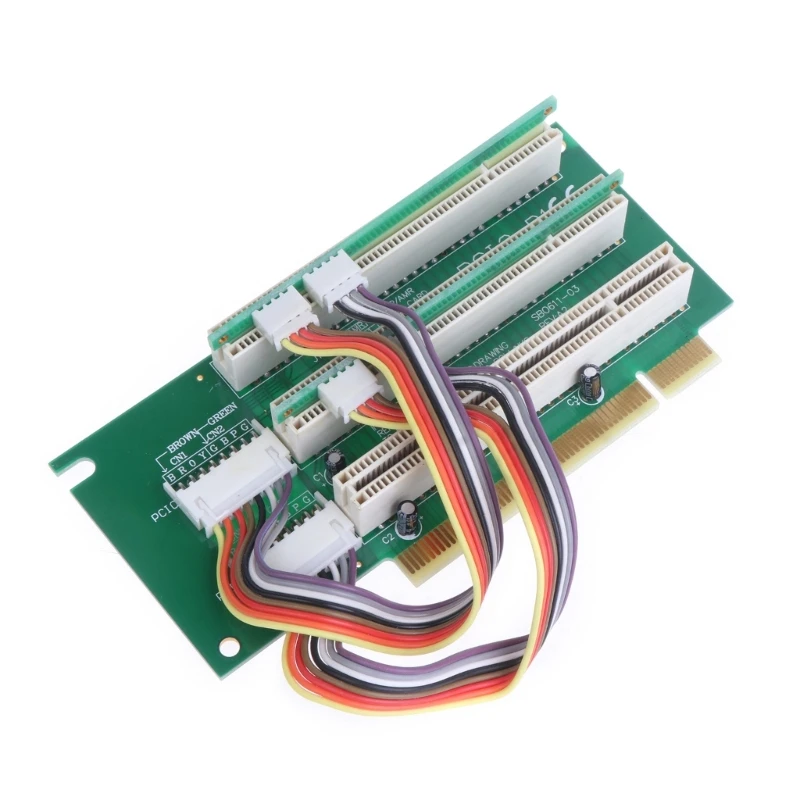 

896F PCI-E 4.0 X16 1 to 2 Expansion Card Gen4 PCI-E Riser Motherboard PCIe-Bifurcation x16 to x8x8 GPU Power Supply Converter