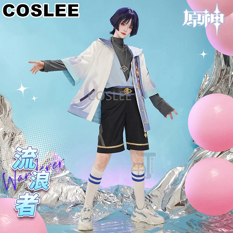 COSLEE Genshin Impact Wanderer Scaramouche модная повседневная одежда косплей костюм Женская для